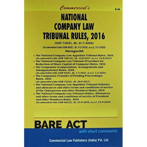 Commercial's The National Company Law Tribunal (NCLT) Rules, 2016 Bare Act 2023